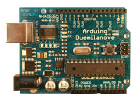 Arduino Duemilanove Lateral View