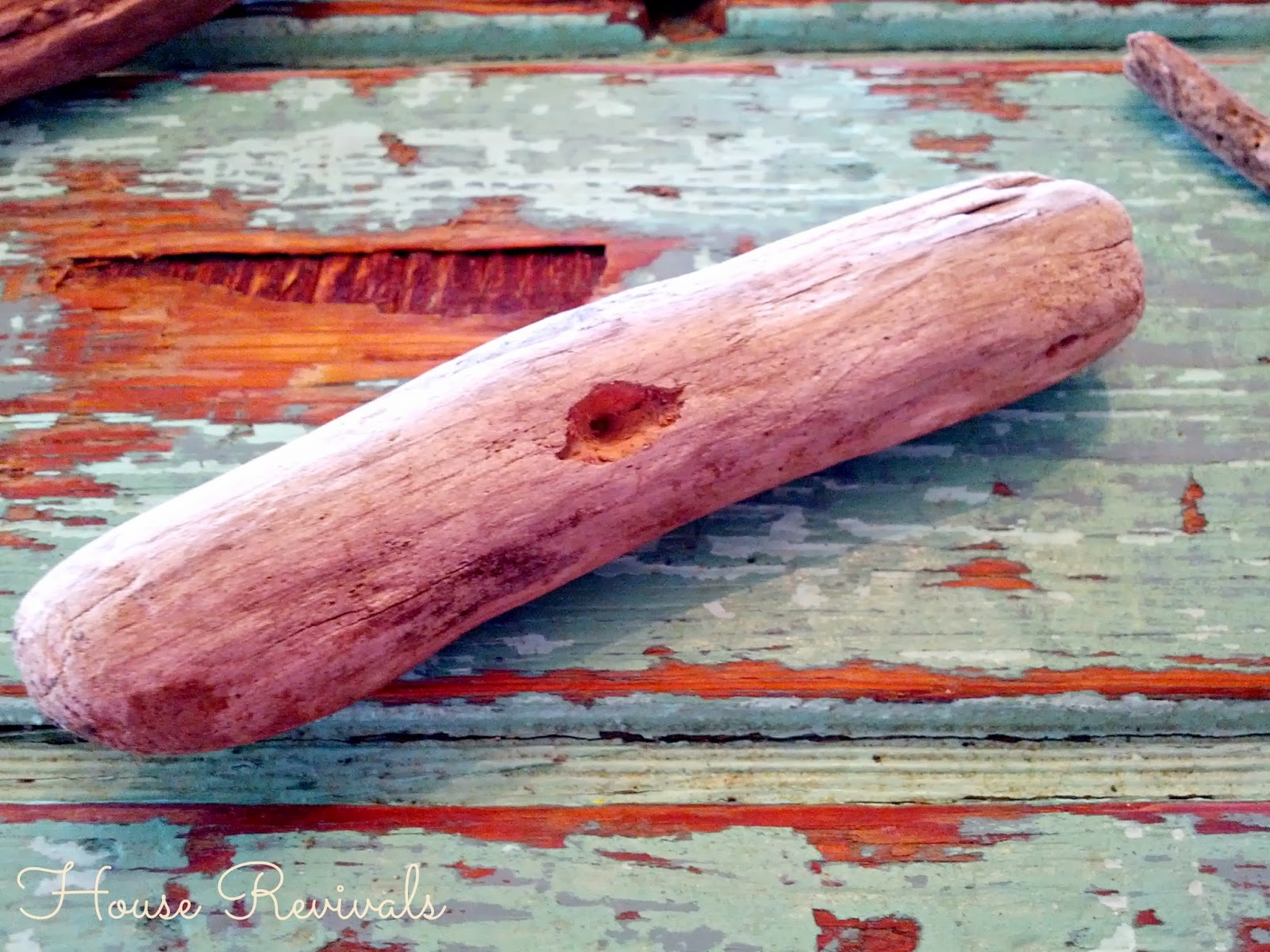 Choose a piece of driftwood to use as the hull of your sailboat 