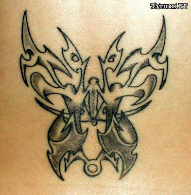 Borboleta tribal Tatuagens