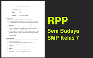 RPP Seni Budaya SMP Kelas 7