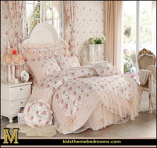 ... Victorian Bedroom Decor - lace and ruffles bedding - victorian bedroom