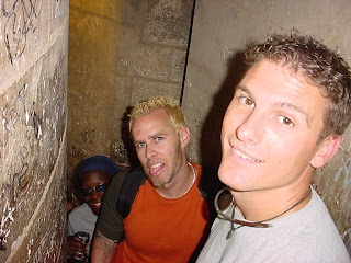 Lisa, Noah & Chad inside La Sagrada Familia chuch tower.