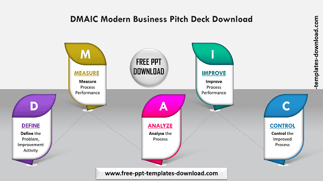 DMAIC Modern Business Pitch Deck Download