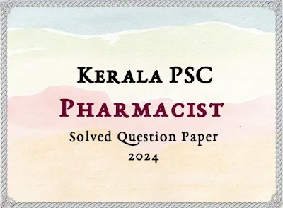 Pharmacist Answer Key | 20/02/2024