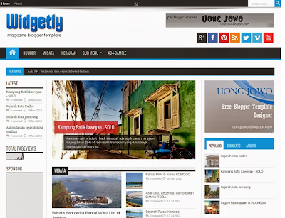 Widgetly Responsive Magazine Blogger Template