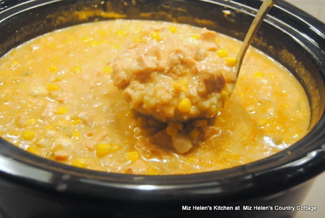 Slow Cooker Green Chili, Chicken and Rice Soup at Miz Helen's Country Cottage