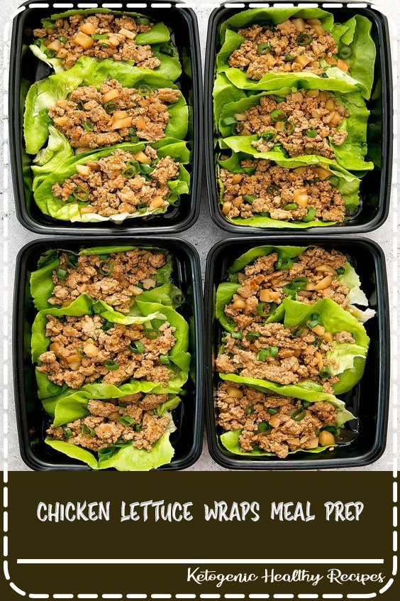 P. F Chang's inspired lettuce wraps are a low carb and delicious weekly meal prep.