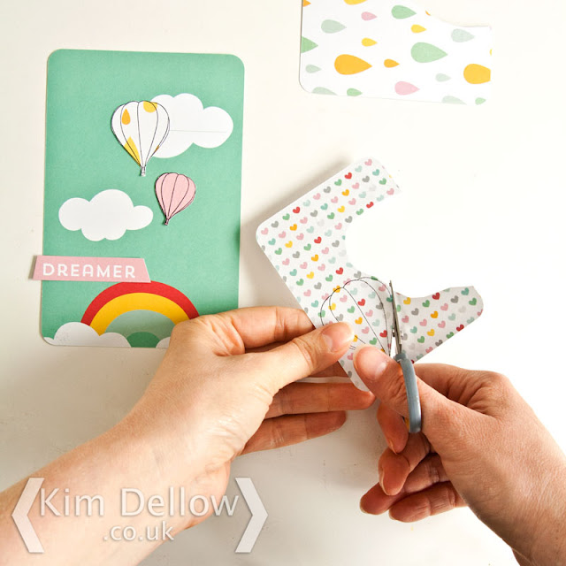 Making a hot air balloon card