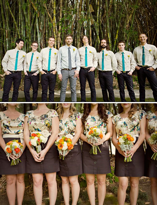 It's casual fun and totally appropriate for a laidback outdoor wedding