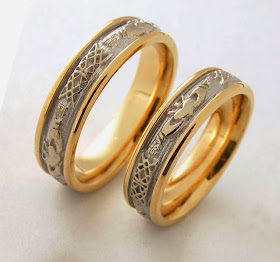 celtic wedding rings his and hers