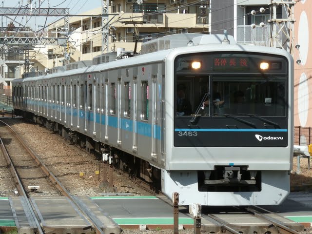 小田急電鉄　各停　長後行き　3000形(東京電力計画停電に伴う運行)