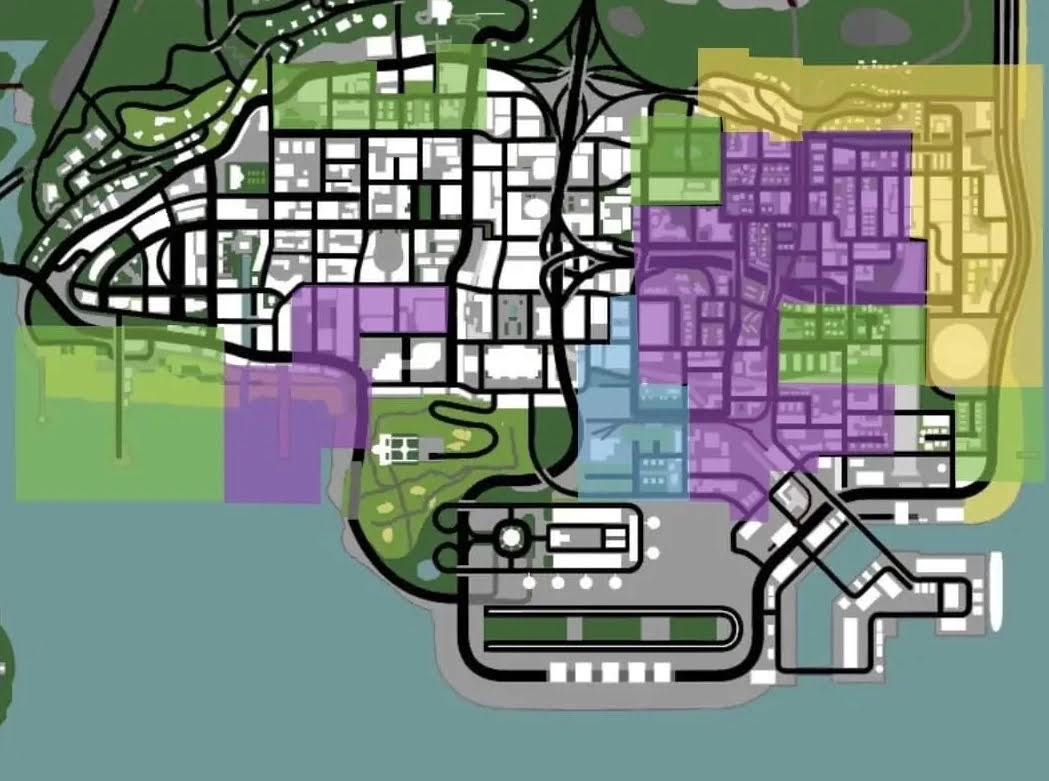Peta Daerah Kekuasaan Geng-Geng di Los Santos