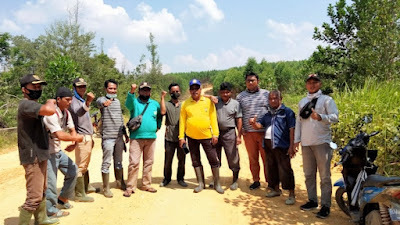 Tim Pemekaran Desa Siabu Bersama Tim Kabupaten, Survei Batas Wilayah Dengan Desa Ridan Permai