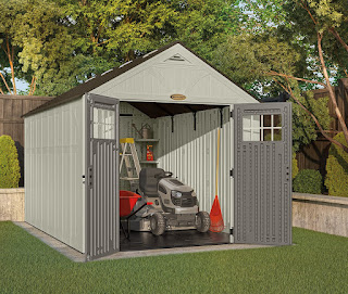 lawn tractor storage shed