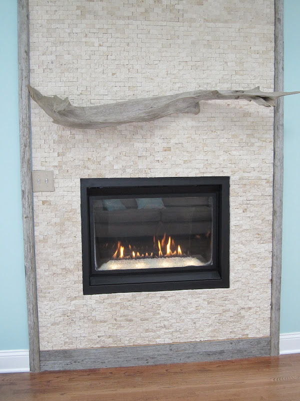 Driftwood Fireplace Mantel Shelf