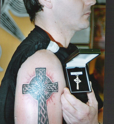 cross tribal tattoo. Irish Celtic Cross Tribal