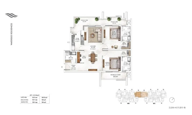 Krisumi Waterside Residences Floor Plans