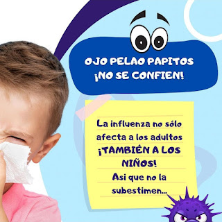 La influenza puede afectar a niños y adultos