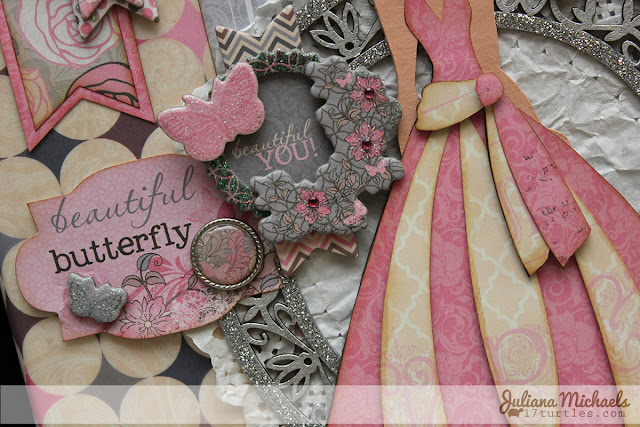 Julie Nutting Classy Beautiful You Mixed Media Canvas #chipboard #leakyshedstudio #bobunny