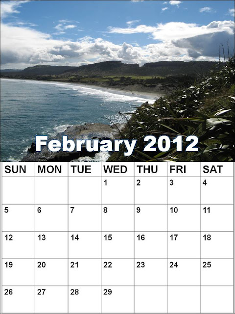 2012 calendar february. 2012 February Calendar DIY