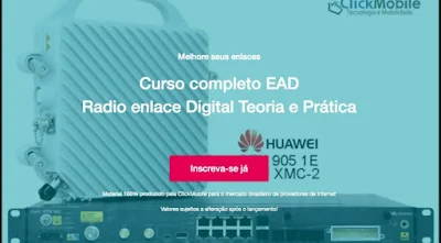 CURSO ONLINE COMPLETO EAD RADIO ENLACE DIGITAL DA TEORIA A PRÁTICA.