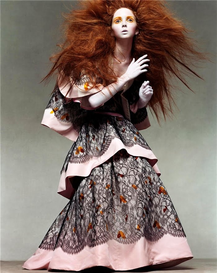 Model Lily Cole Photographer Steven Meisel