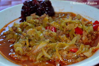 Cabbage casserole