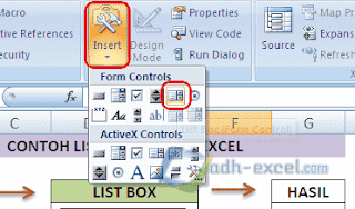 Membuat List Box Dalam Excel