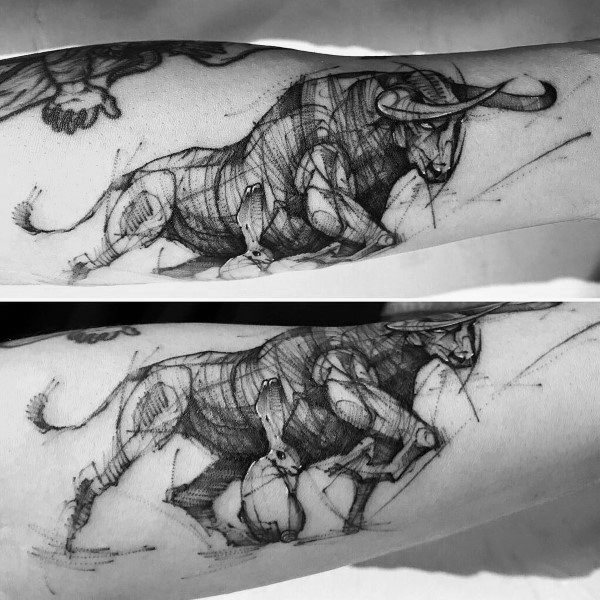 38 tatuagens de vaca para homens