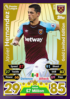 Topps Match Attax 2017-2018 West Ham United Set