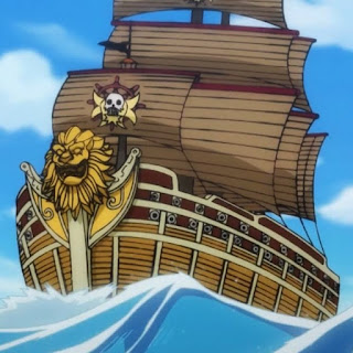 ワンピースアニメ 金獅子のシキ 海賊船 金獅子海賊団 Golden Lion Pirates ONE PIECE