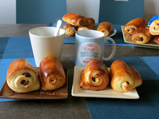 Pain au chocolat brioché préparation