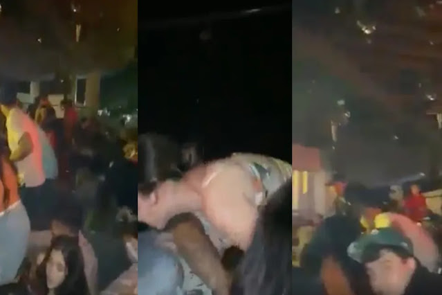 Video; Sicarios desatan balacera y matan a 5 en noche de bar y taller en la frontera, ¡Agáchate! ¡Aaahhh!”, gritan los clientes