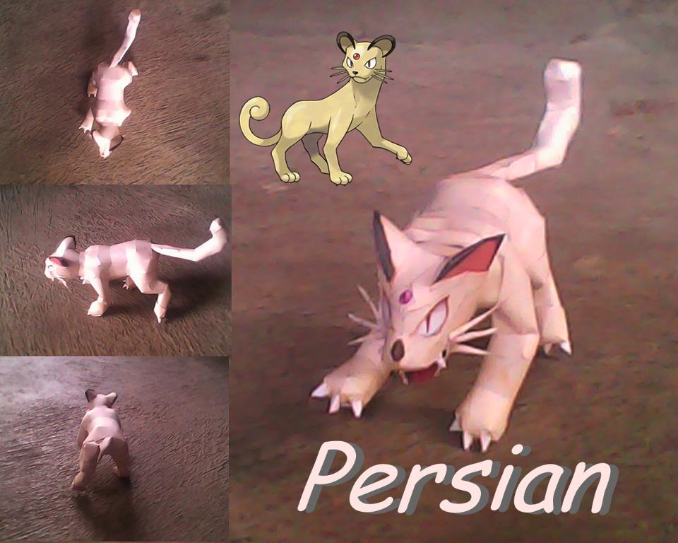 Pokemon Persian Papercraft