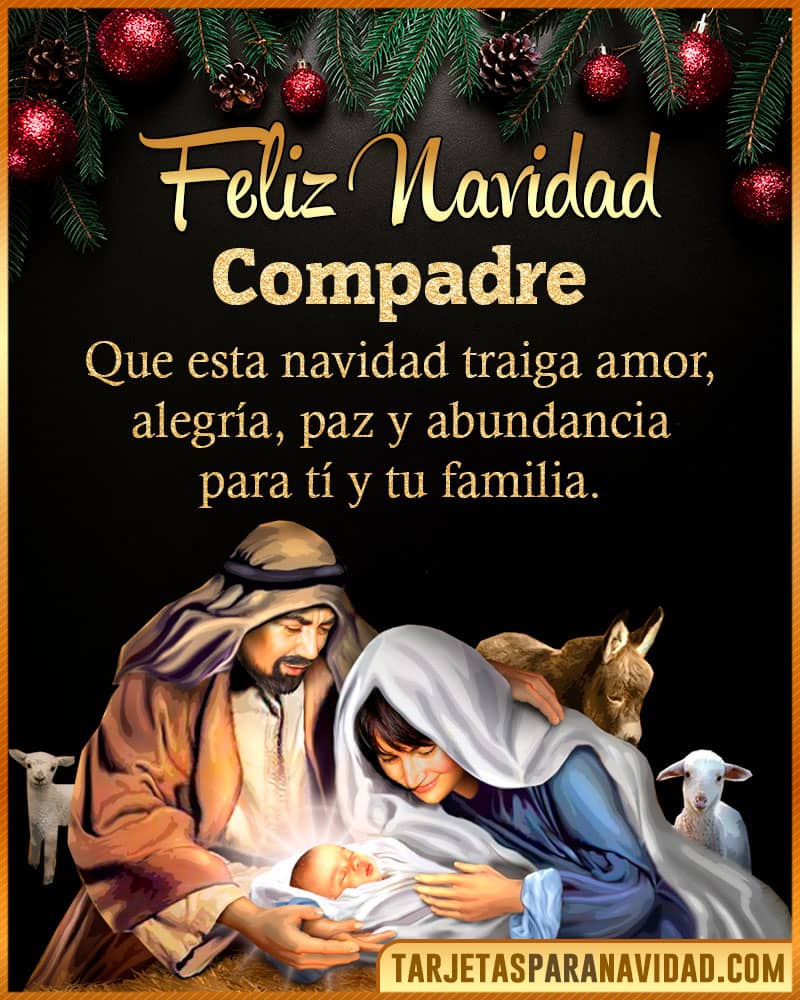 Frases de navidad para Compadre