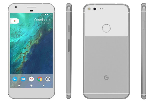 Here are Pixel and Pixel XL in blue and silver color