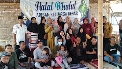 Momen Idul Fitri di isi dengan Halal bihalal Ariasan Keluarga dirumah Makan Ibu Tompel Tanjung Kait