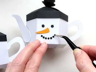 Snowman Teapot Box by Esselle Crafts