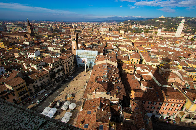 Panorama dalla torre dei Lamberti-Verona