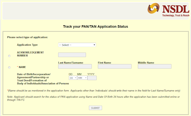  pan card status