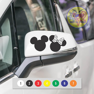 Koleksi Cutting Sticker Mobil Mickey Mouse Terbaru