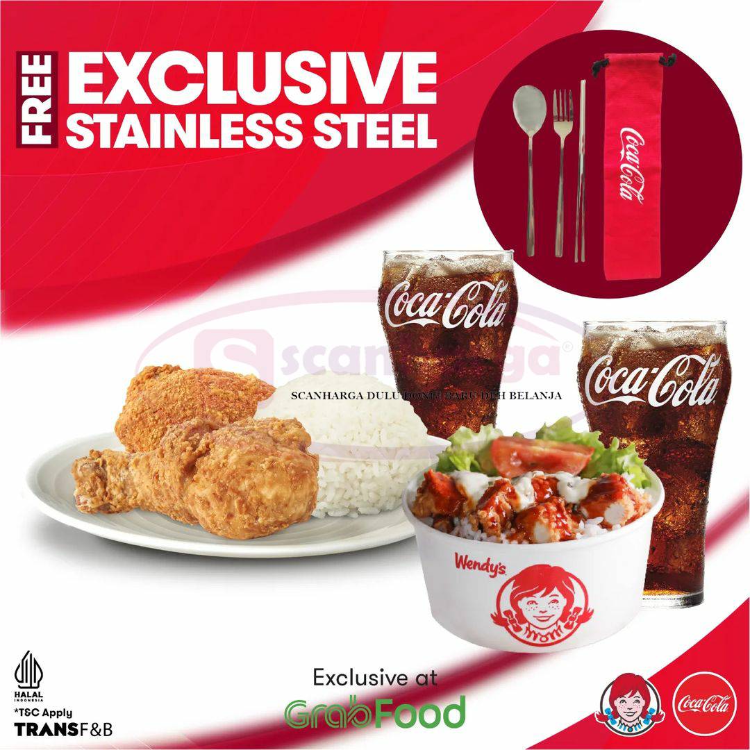 WENDYS Promo GRABFOOD – GRATIS Exclusive Stainless Steel Cutlery Set