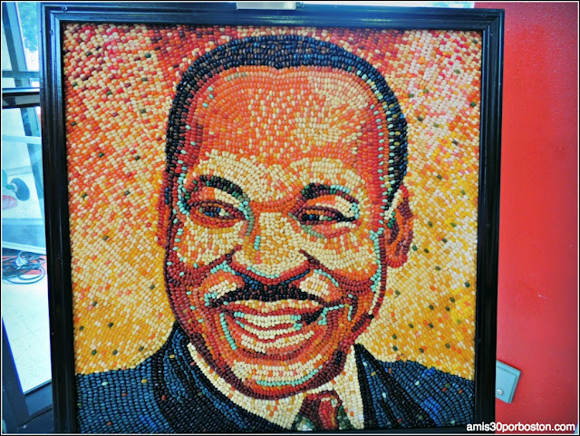 Martin Luther King Jr. Realizado con Jelly Belly en California