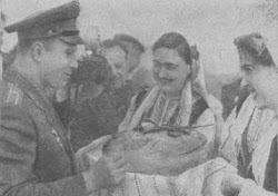 Гагарина встречают в Болгарии