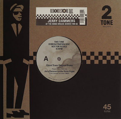 The single's cardboard sleeve features Walt Jabsco, a stylized illustration of a rude boy (based on Peter Tosh) in a suit and pork pie hat; the paper label is worn and mildewy, and features the song title and artist.