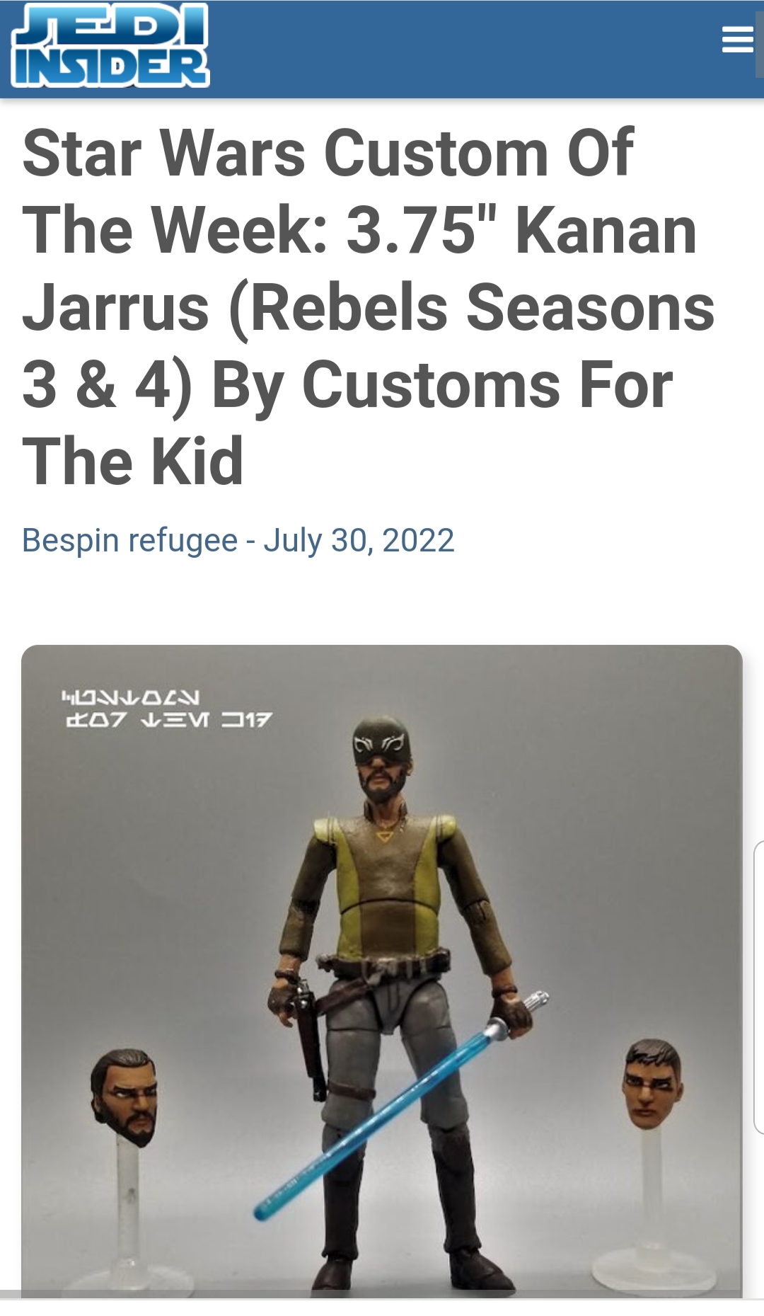 Here's my 2nd to last Rebels figure Photoshop poster; Kanan Jarrus! :  r/starwarsrebels