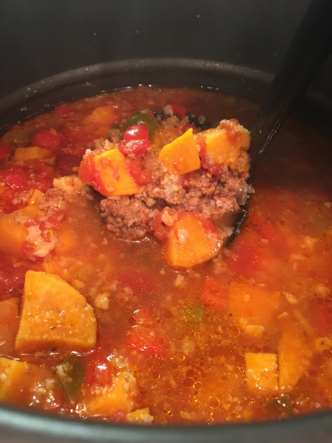 Instant Pot Sweet Potato Chipotle Chili, Hearty, easy meal, Chasing Saturday's