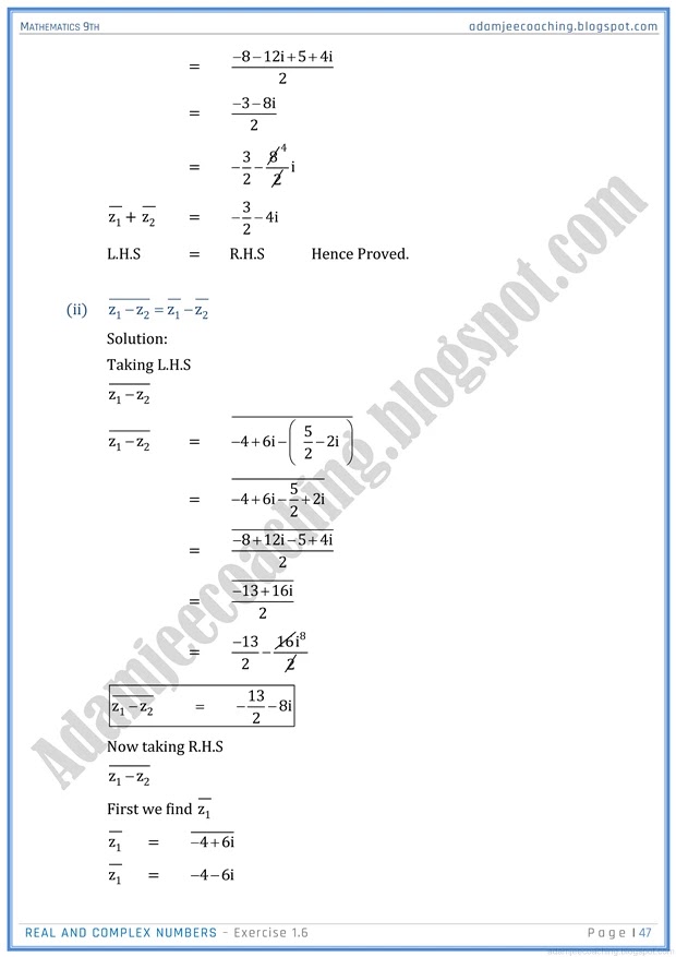 real-and-complex-numbers-exercise-1-6-mathematics-9th