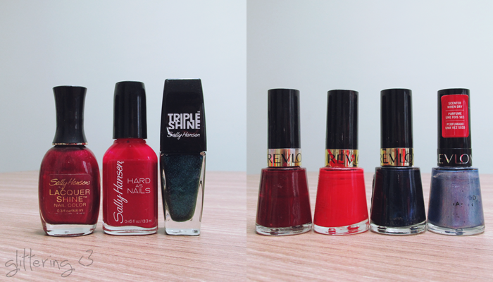 Esmaltes importados das marcas Sally Hansen e Revlon