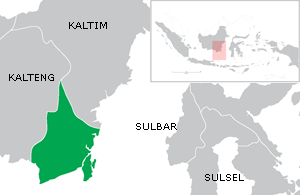 Peta wilayah Provinsi Kalimantan Selatan